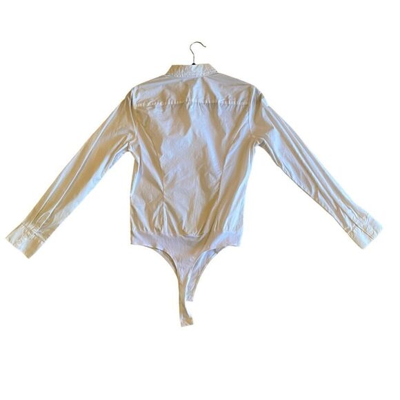 NWOT ASOS White Bodysuit Shirt - Picture 7 of 9